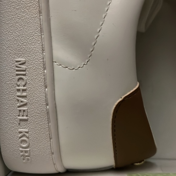 NIB MICHAEL MICHAEL KORS IRVING STRIPE LACE UP LEATHER sneakers SZ10 new in box - Picture 7 of 11